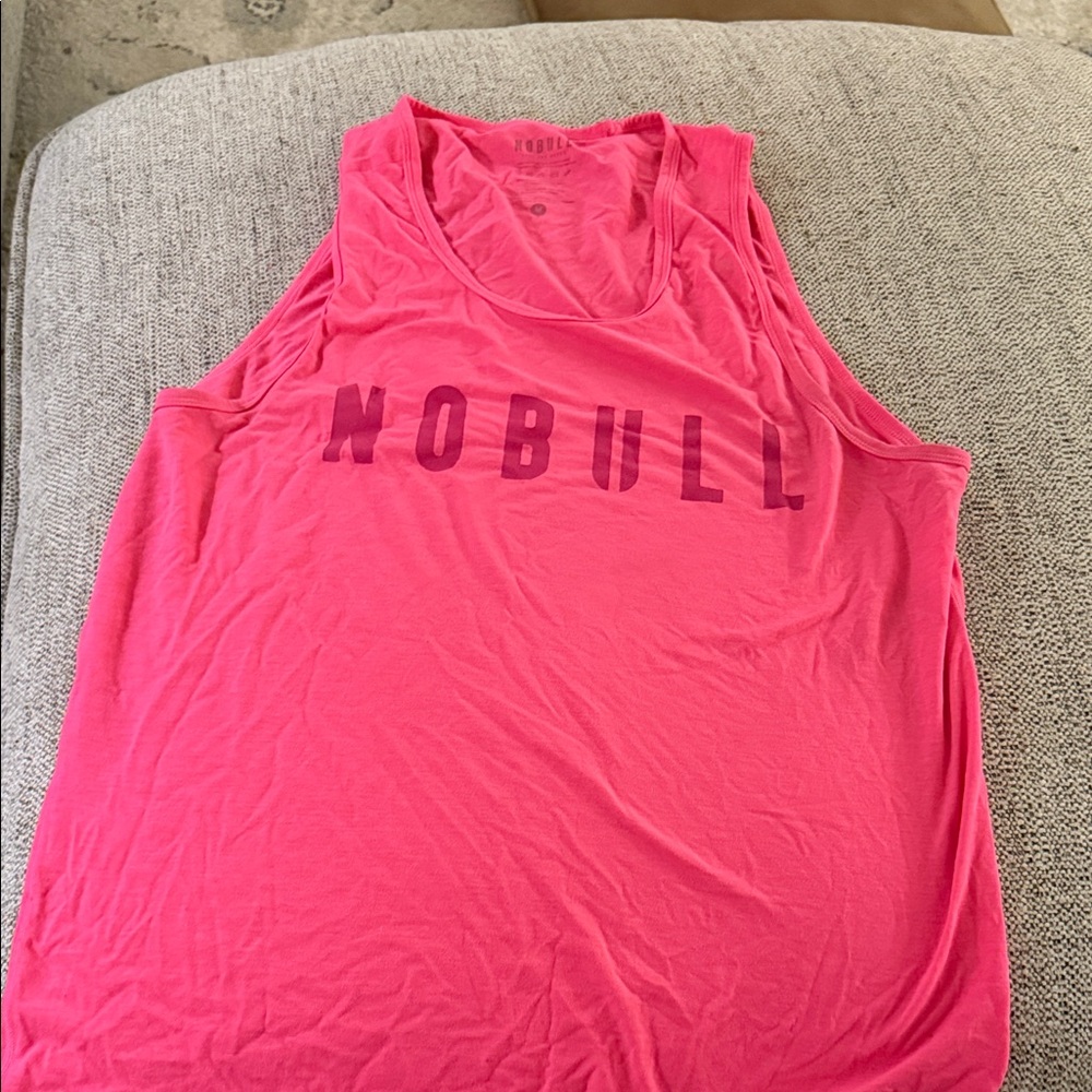 NOBULL men’s Vibrant Pink Tank Top